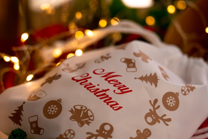 Świąteczny woreczek prezentowy 16cm x 21cm