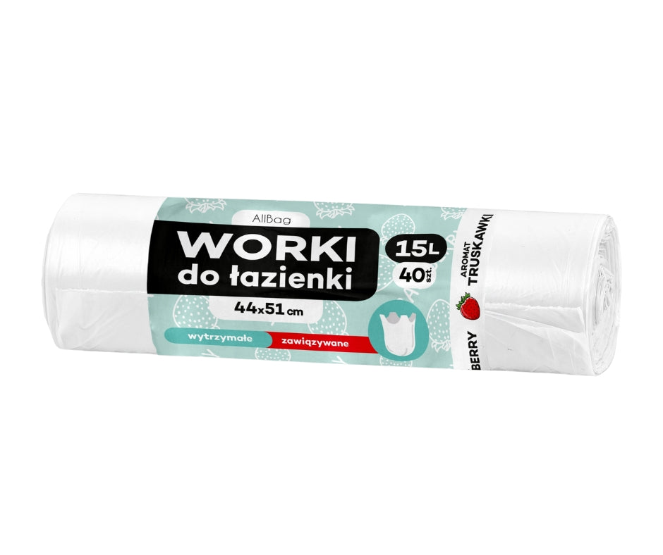 Zapachowe worki na śmieci 15L białe ALLBAG