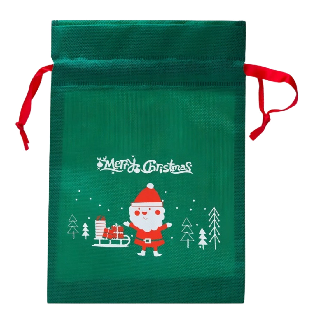 Worki na prezenty - 25x35cm - zielony