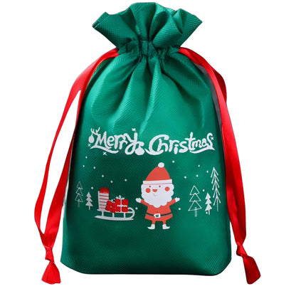 Worki na prezenty - 25x35cm - zielony
