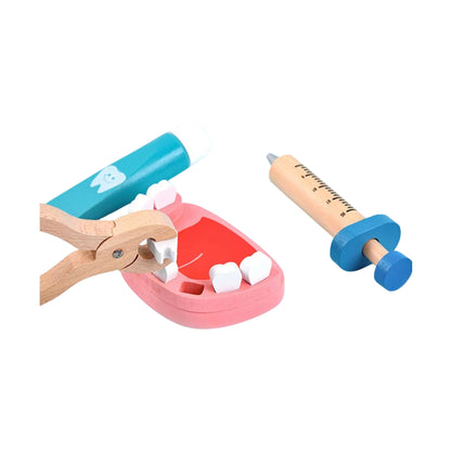Zestaw lekarski dla dzieci - DREWNIANA ZABAWKA - ZABAWKA DLA DZIECI
