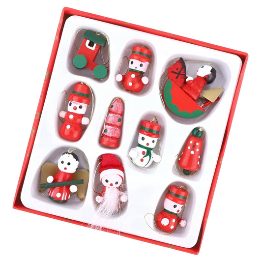 Zawieszki na choinkę - ZESTAW 10szt - OZDOBY CHOINKOWE NIETŁUKĄCE