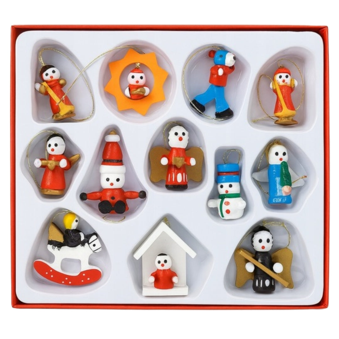 Zawieszki na choinkę - ZESTAW 12szt - OZDOBY CHOINKOWE NIETŁUKĄCE