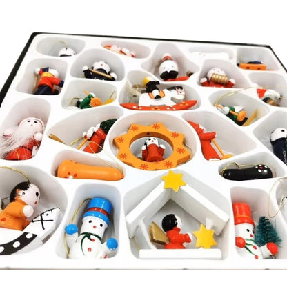 Zawieszki na choinkę - ZESTAW 24szt - OZDOBY CHOINKOWE NIETŁUKĄCE