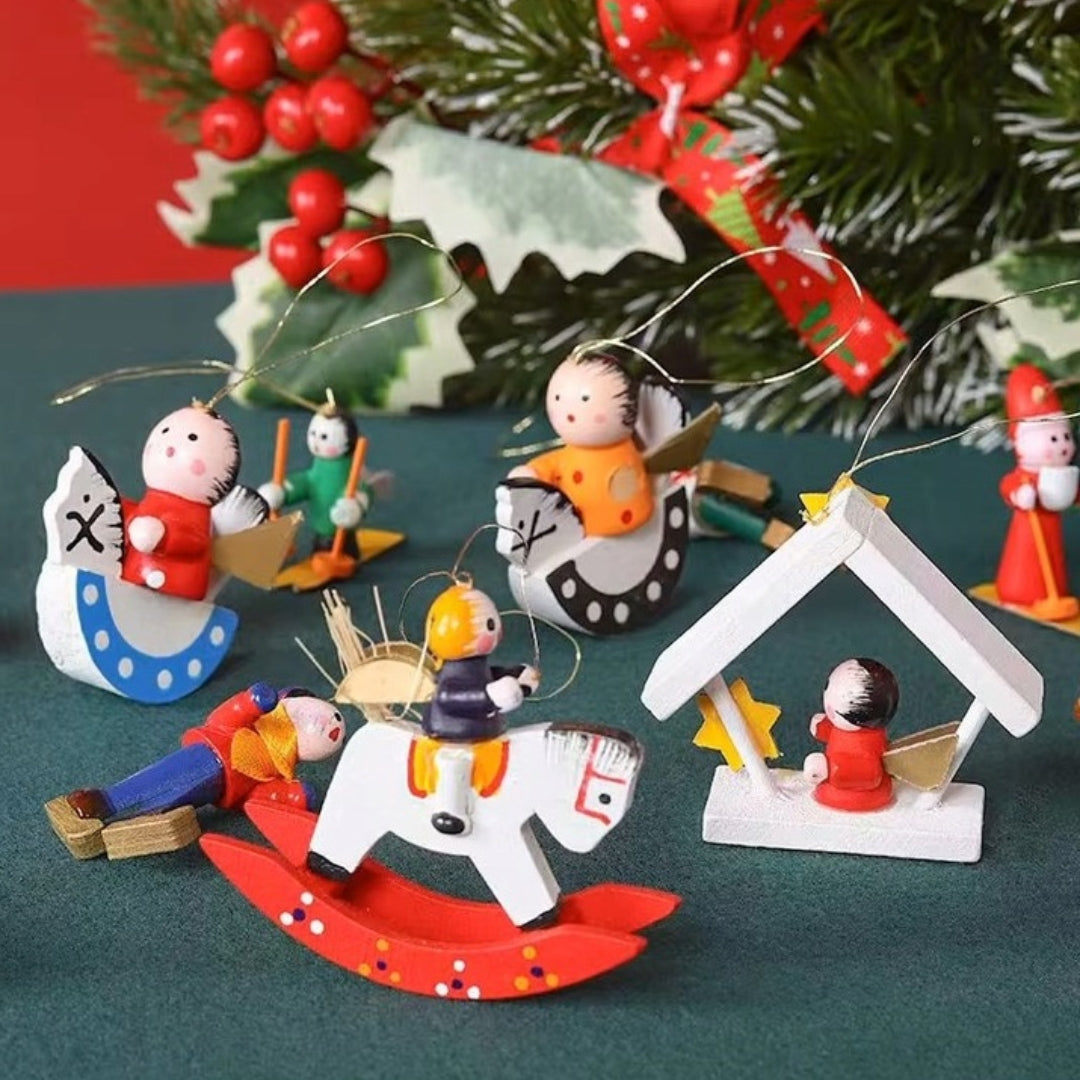 Zawieszki na choinkę - ZESTAW 24szt - OZDOBY CHOINKOWE NIETŁUKĄCE