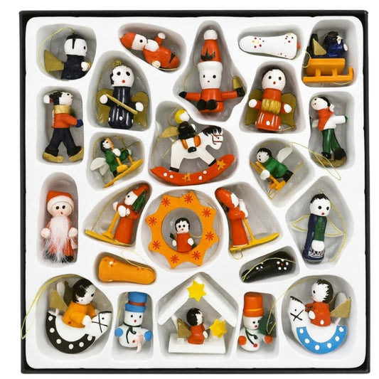 Zawieszki na choinkę - ZESTAW 24szt - OZDOBY CHOINKOWE NIETŁUKĄCE