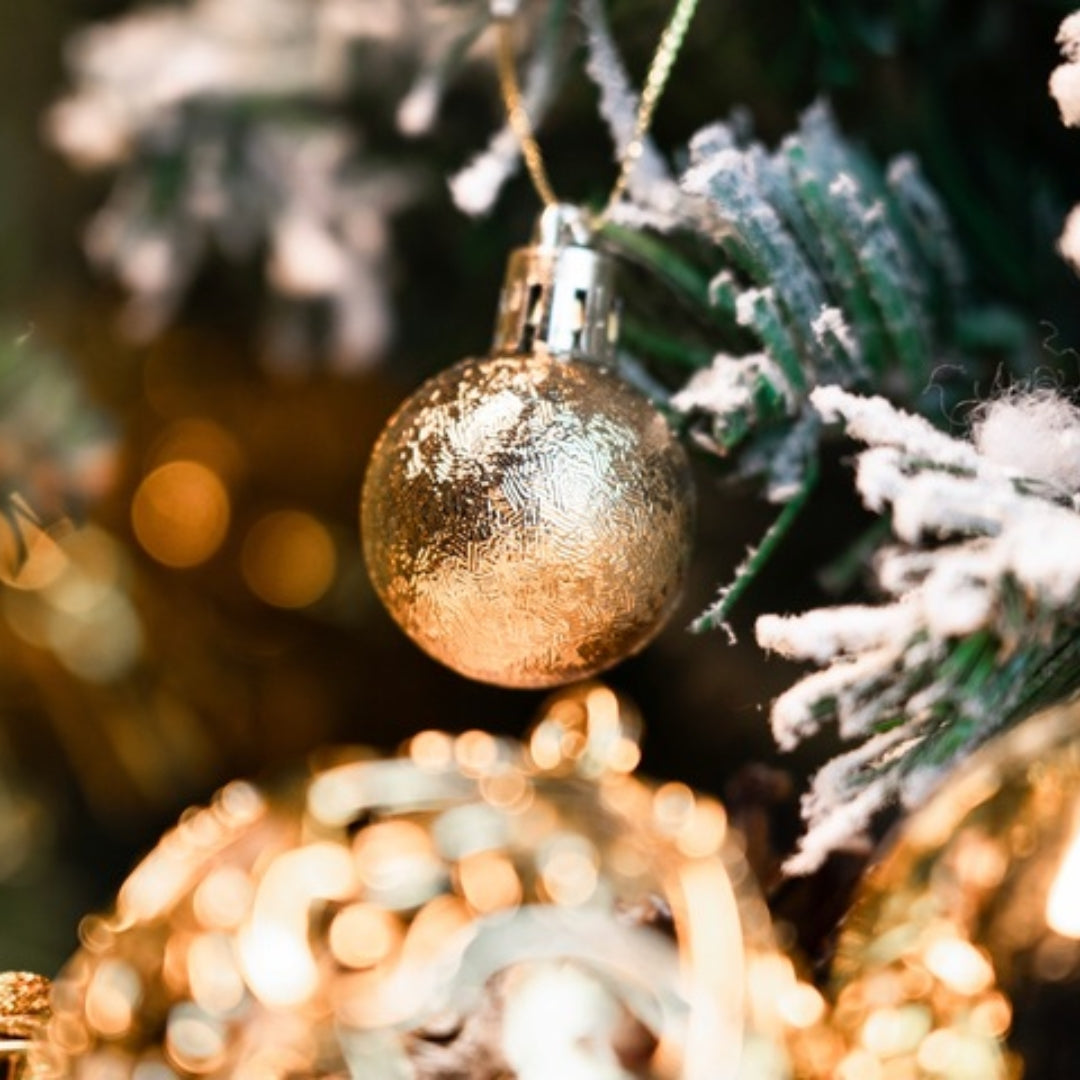 Zestaw bombek choinkowych 100szt SZAMPAŃSKIE