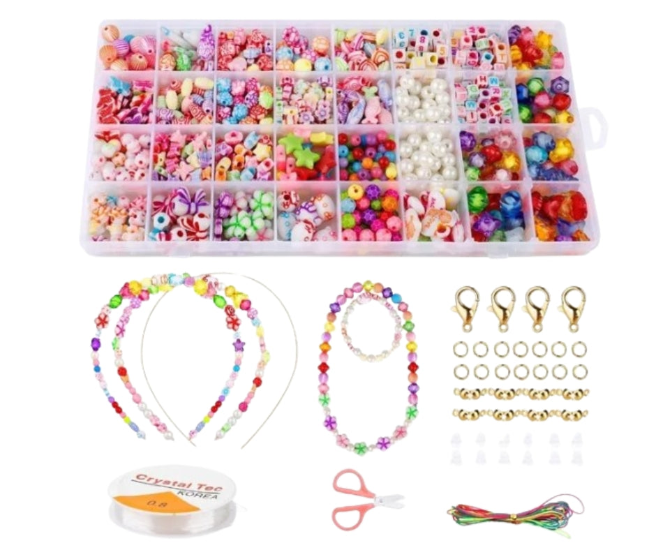Koraliki do bransoletek - ZESTAW do tworzenia bransoletek
